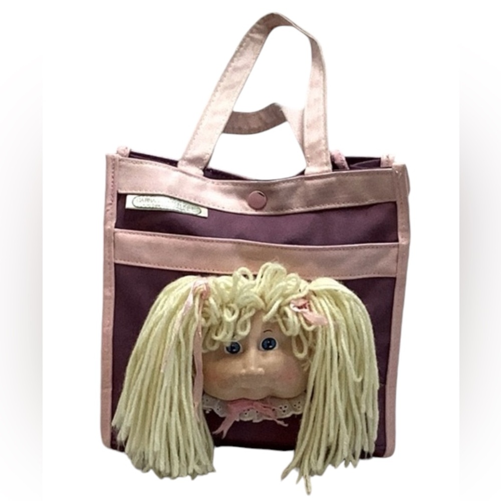 🌺 Vintage 1993 Cabbage Patch Kid 3D Face Tote Bag